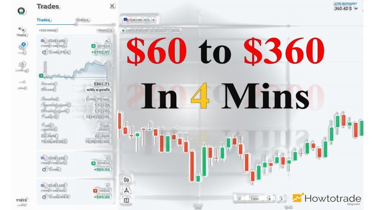 A maneira mais rápida de ganhar dinheiro no Olymp Trade : juros compostos e 1 minuto