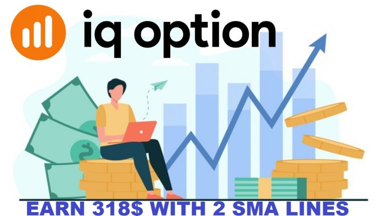 Ganhe $ 318 de lucros com a estratégia usando SMAs duplos na IQ Option