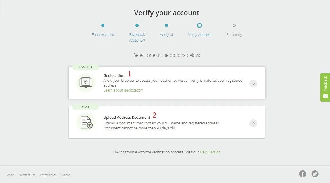 Cách xác minh tài khoản Neteller