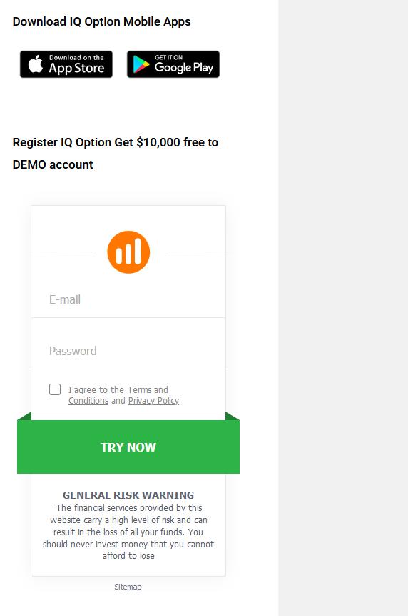 How to quickly sign up an IQ Option account