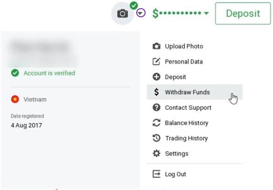 Login to your IQ Option account to withdraw money Faça login em sua conta IQ Option para retirar dinheiro